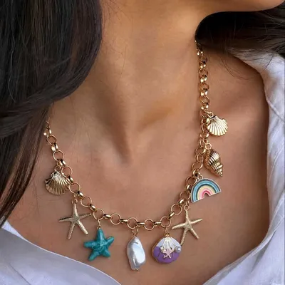 گردنبند چارم دار ساحلی تابستونه